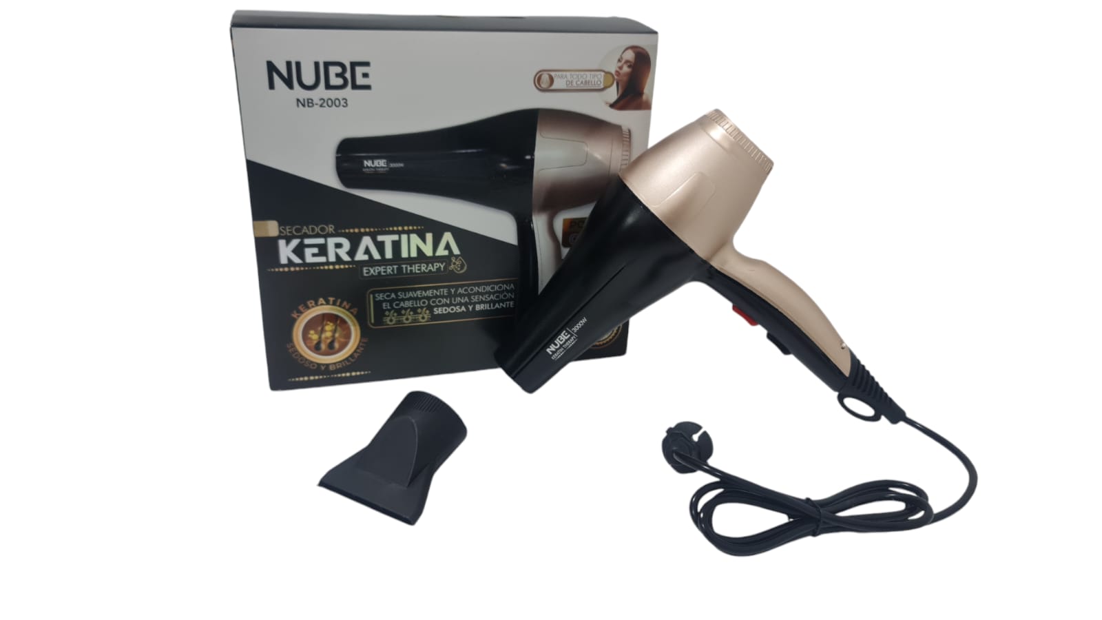 SECADOR PARA CABELLO KERATINA 2003 NUBE